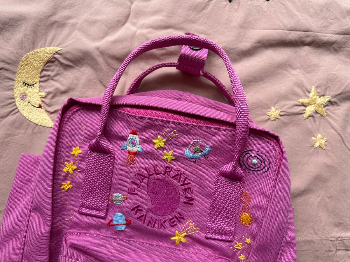 Learn to Embroider Stars and Moons