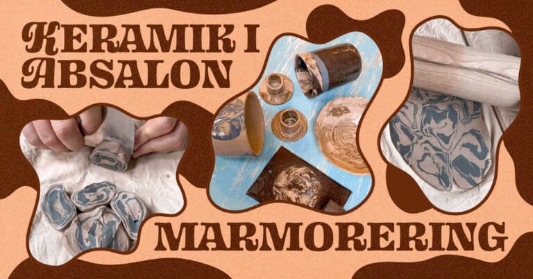 marmorering i Ler