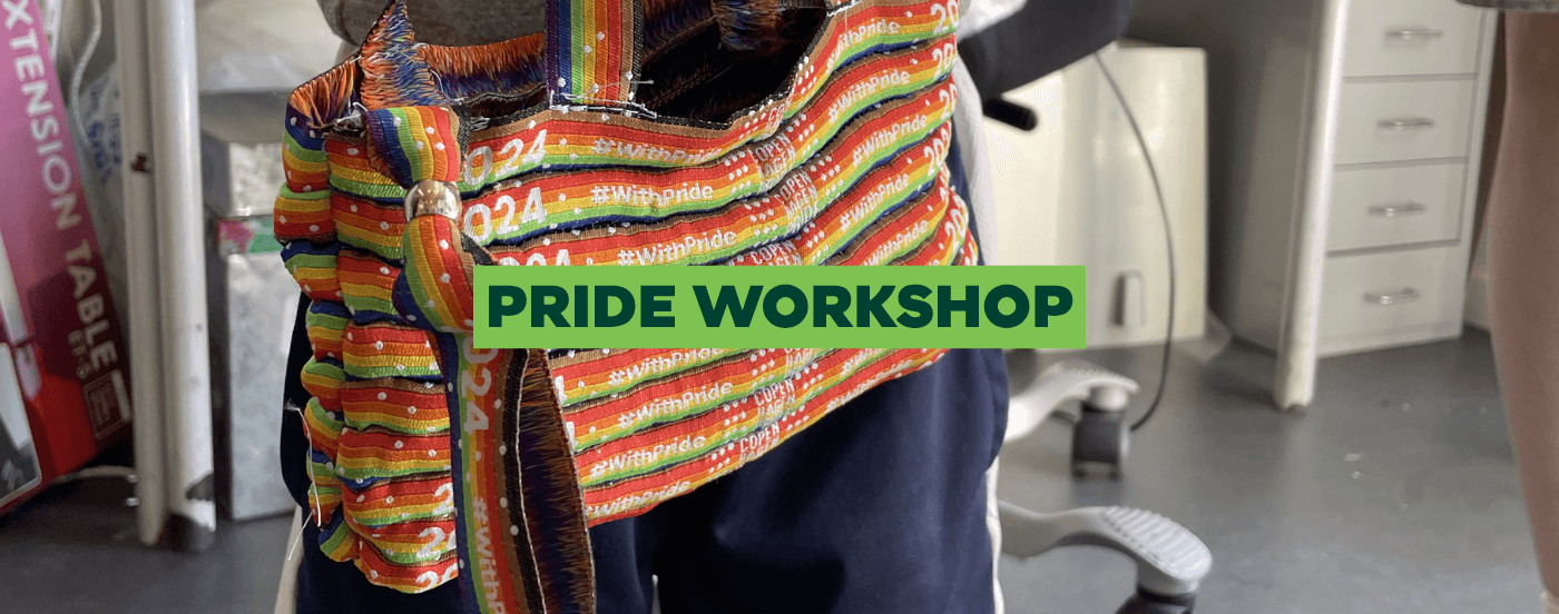 Pride workshop på Kay Fiskers Plads Nærgenbrugsstation