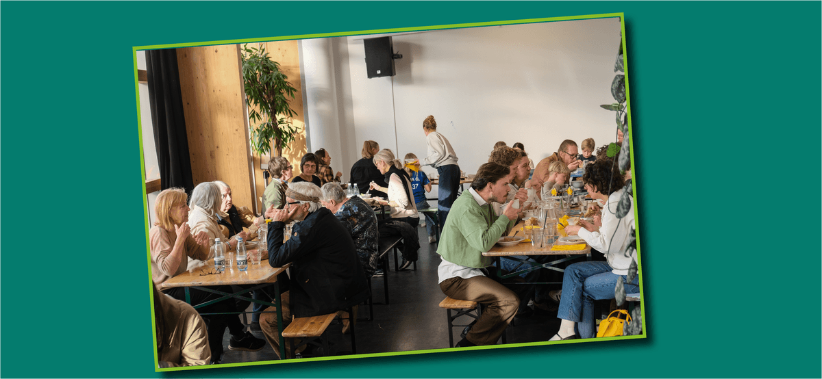 Fællesspisning i Prismen X workshop med Tala