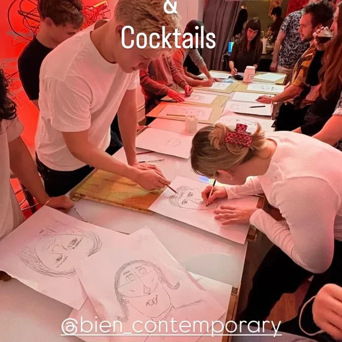 Speed portrait and cocktails