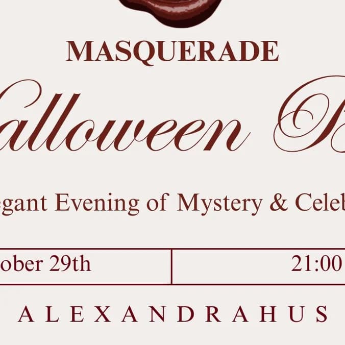 Halloween Masquerade Ball